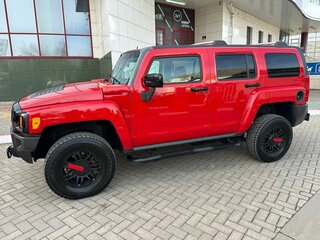 2005 Hummer H3, красный, 1850000 рублей, вид 4