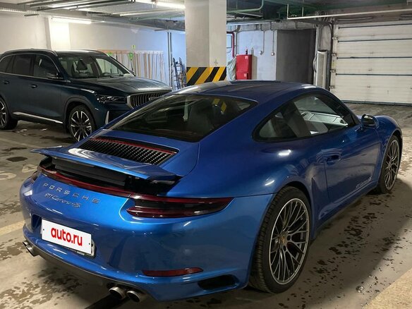 2016 Porsche 911 Carrera 4S VII (991) Рестайлинг, синий, 7400000 рублей - вид 4