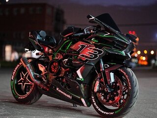 2022 Kawasaki Ninja H2, чёрный, 4500000 рублей, вид 3