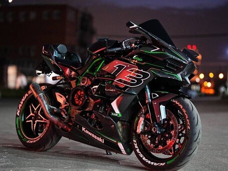 2022 Kawasaki Ninja H2, чёрный, 4500000 рублей, вид 3