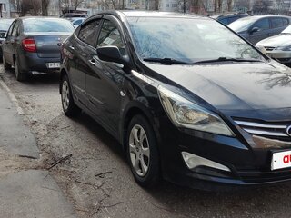 2014 Hyundai Solaris I Рестайлинг, чёрный, 530000 рублей, вид 2
