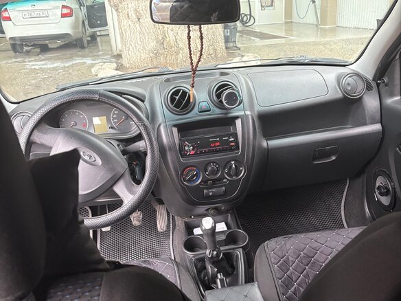 2012 Lada (ВАЗ) Granta I, серебристый, 365000 рублей - вид 5