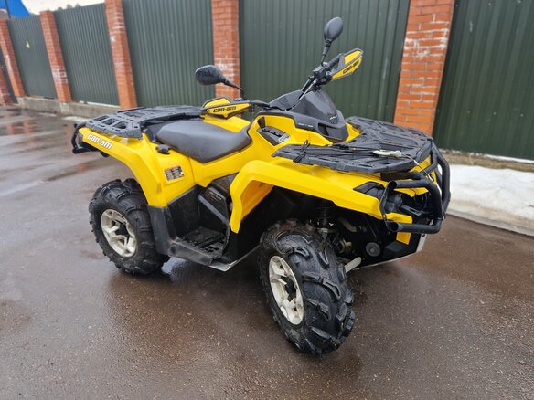 2013 BRP Can-Am Outlander 500, жёлтый, 800000 рублей - вид 10