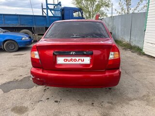 2006 Hyundai Accent ТагАЗ II, красный, 185000 рублей, вид 4