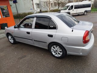 2008 Hyundai Accent ТагАЗ II, серебристый, 315000 рублей, вид 4