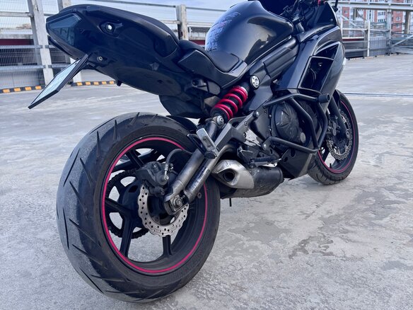 2012 Kawasaki ER-6F (Ninja 650R), чёрный, 380000 рублей - вид 6