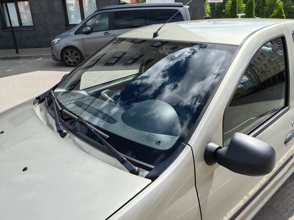 2012 Renault Logan I Рестайлинг, бежевый, 415000 рублей - вид 12