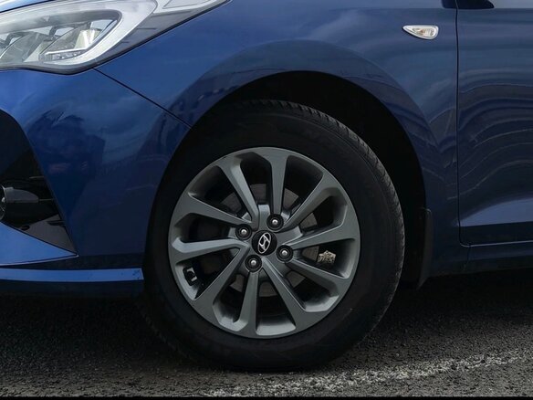 2022 Hyundai Solaris II Рестайлинг, синий - вид 3