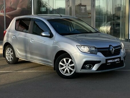2019 Renault Sandero II Рестайлинг, серебристый, 700000 рублей, вид 4