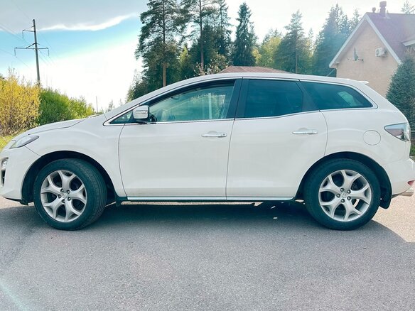 2010 Mazda CX-7 I Рестайлинг, белый, 1190000 рублей - вид 4