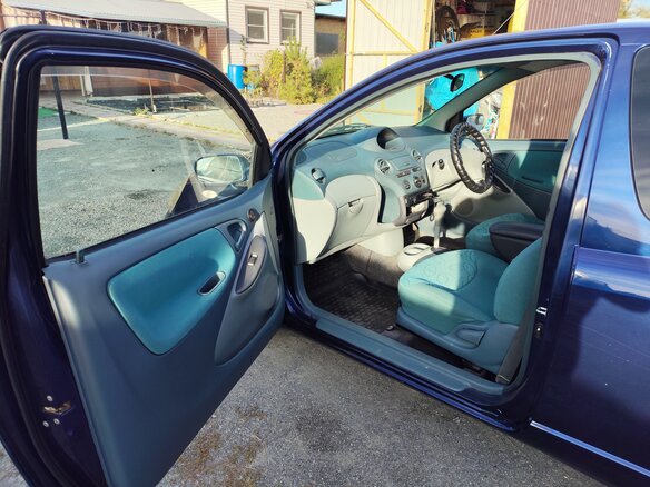 1999 Toyota Vitz I (P10), синий - вид 8
