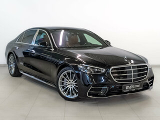 2022 Mercedes-Benz S-Класс 450 Long 4MATIC VII (W223), чёрный, 9690000 рублей, вид 3