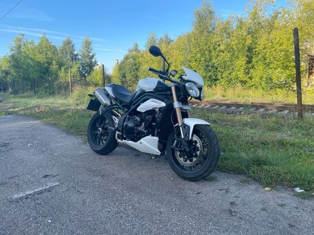 2013 Triumph Speed Triple, белый, 515000 рублей, вид 2