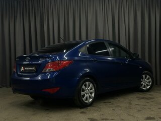 2015 Hyundai Solaris I Рестайлинг, синий, 699900 рублей, вид 4