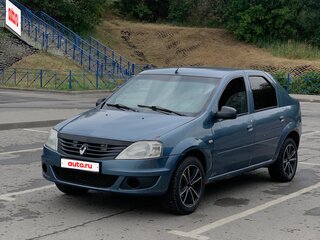 2011 Renault Logan I Рестайлинг, синий, 259000 рублей, вид 1