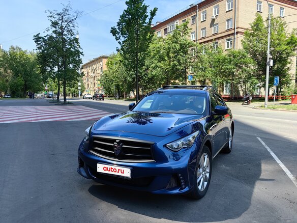 2016 Infiniti QX70, синий, 3380000 рублей - вид 1