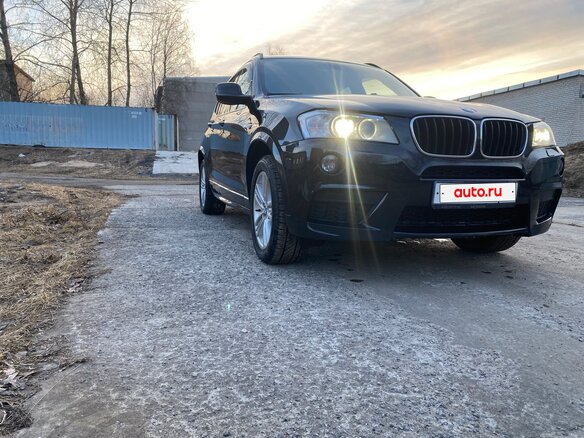 2012 BMW X3 20d xDrive II (F25), синий, 2200000 рублей - вид 4