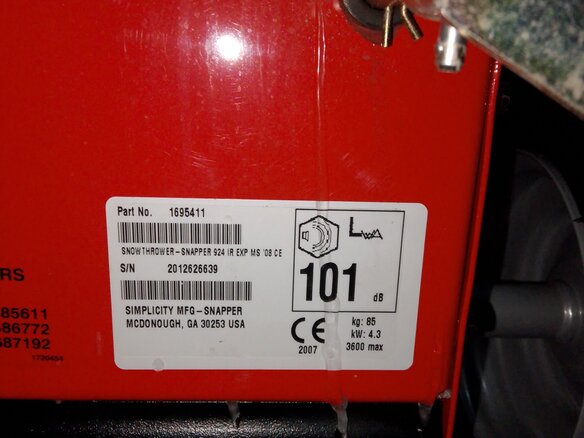 2007 SNAPPER H924RX, красный, 74000 рублей - вид 14