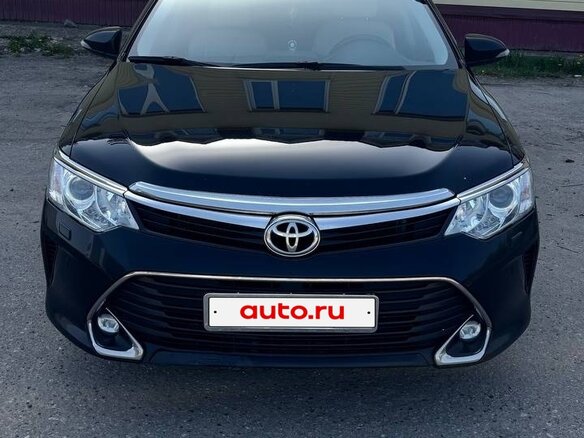 2017 Toyota Camry VII (XV50) Рестайлинг, чёрный, 1950000 рублей - вид 1