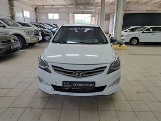 2016 Hyundai Solaris I Рестайлинг, белый, 569000 рублей, вид 2