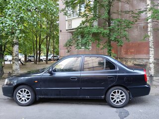 2006 Hyundai Accent ТагАЗ II, чёрный, 350000 рублей, вид 5