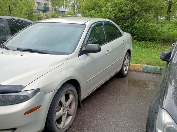 2005 Mazda 6 I (GG), серый, 450000 рублей - вид 1