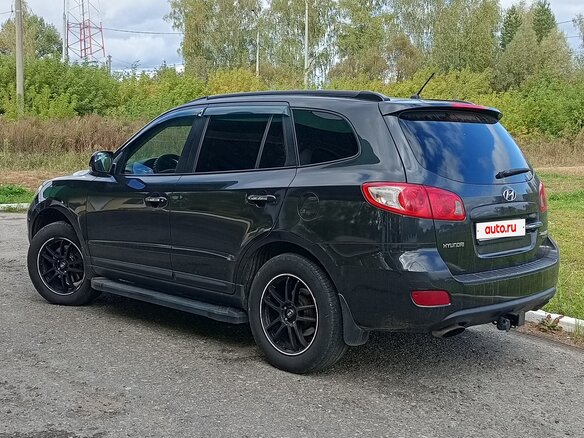 2008 Hyundai Santa Fe II, чёрный, 1150000 рублей - вид 6