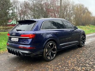 2020 Audi Q7 45 TDI II (4M) Рестайлинг, синий, 7000000 рублей, вид 5