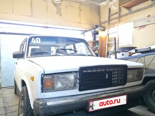 1995 Lada (ВАЗ) 2107, белый, 150000 рублей, вид 3