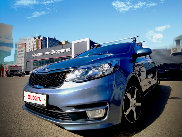 2015 Kia Rio III Рестайлинг, голубой, 1170000 рублей - вид 1