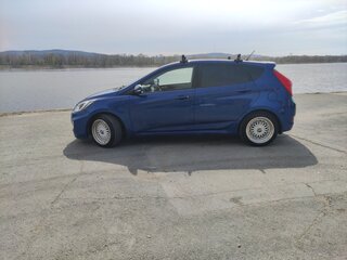 2011 Hyundai Solaris I, синий, 675000 рублей, вид 5