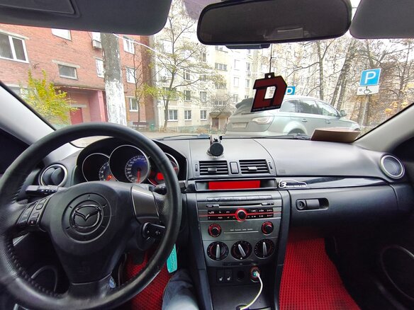 2007 Mazda 3 I (BK) Рестайлинг, чёрный, 380000 рублей - вид 3