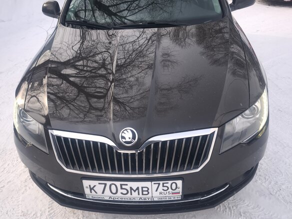 2015 Skoda Superb DSG II Рестайлинг, коричневый