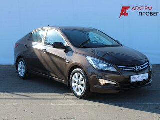 2016 Hyundai Solaris I Рестайлинг, коричневый, 1178000 рублей, вид 3