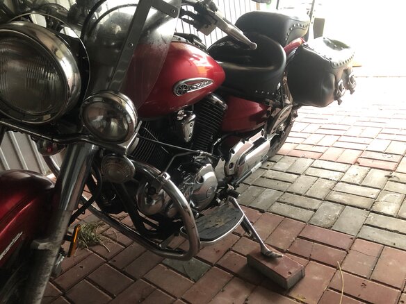 2008 Yamaha XVS1100, красный, 580000 рублей - вид 4