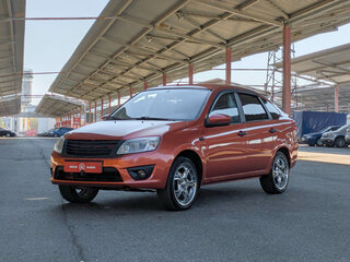 2014 Lada (ВАЗ) Granta I, оранжевый, 399900 рублей, вид 4