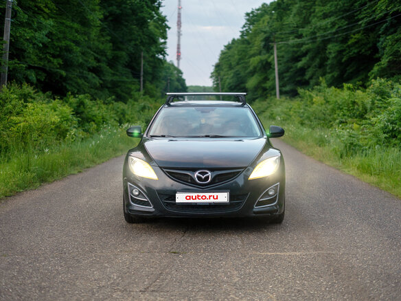 2011 Mazda 6 II (GH) Рестайлинг, чёрный - вид 2