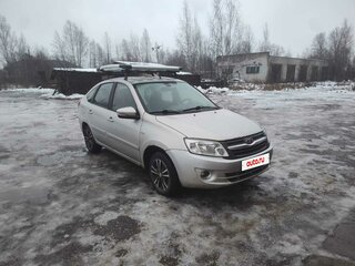 2014 Lada (ВАЗ) Granta I, серебристый, 315000 рублей, вид 3