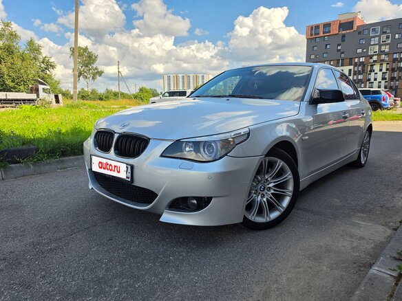 2006 BMW 5 серии 525i V (E60/E61), серебристый, 1200000 рублей - вид 1