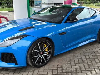 2017 Jaguar F-Type SVR I Рестайлинг, голубой, 7000000 рублей, вид 2