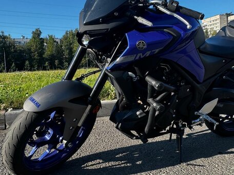 2020 Yamaha MT-03, синий, 490000 рублей, вид 1