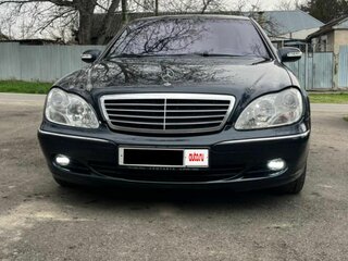 2003 Mercedes-Benz S-Класс 500 Long IV (W220) Рестайлинг, синий, 1150000 рублей, вид 3