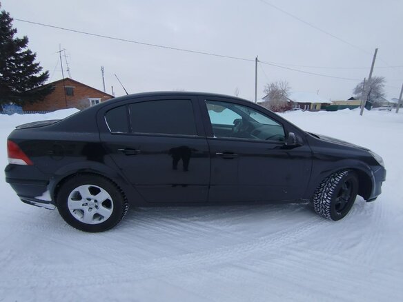 2007 Opel Astra H Рестайлинг, чёрный, 350000 рублей