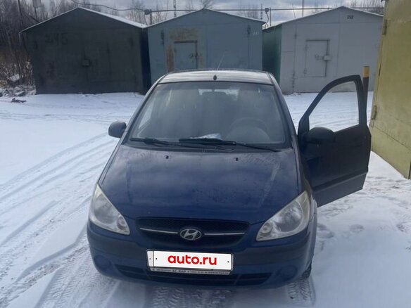 2010 Hyundai Getz I Рестайлинг, синий, 380000 рублей