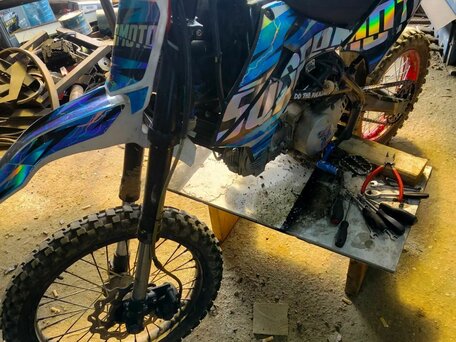 2020 Kayo Basic YX140EM, синий, 48000 рублей, вид 4
