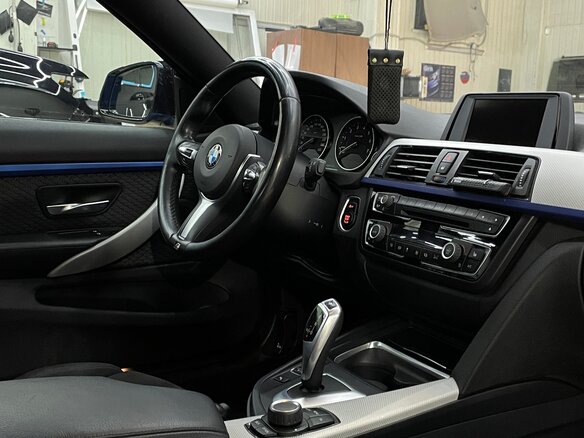2014 BMW 4 серии 420i xDrive F32/F33/F36, синий, 2450000 рублей - вид 16