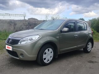 2012 Renault Sandero I, бежевый, 510000 рублей, вид 1