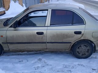 2005 Hyundai Accent ТагАЗ II, бежевый, 350000 рублей, вид 4