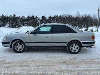 1991 Audi 100 IV (C4), серебристый, 350000 рублей, вид 2