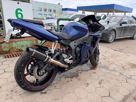2005 Yamaha YZF-R6, синий, 490000 рублей, вид 3